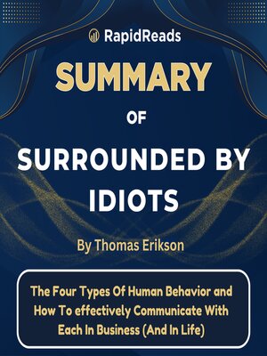 cover image of Summary of Surrounded by Idiots